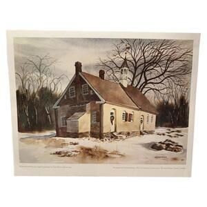 Dixie Burrus Browning Bethabara’s Gemein Haus Winston Salem, NC 1970 Signed